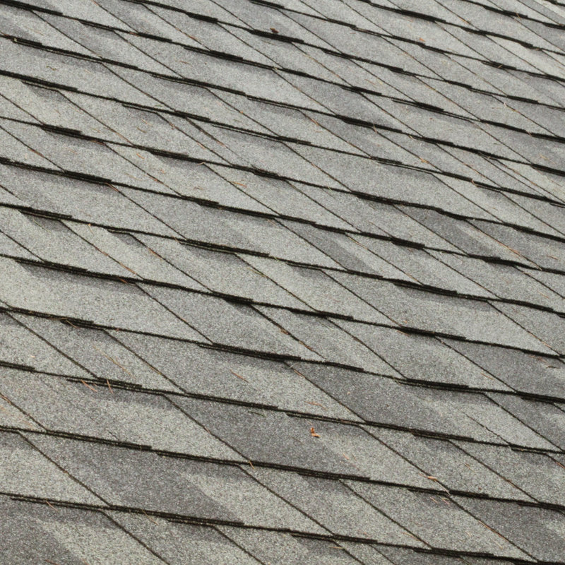 grey shingles on a roof